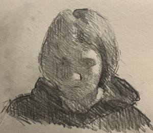 Self Portait in Hoodie