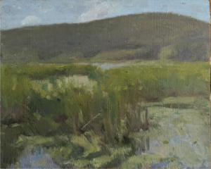 Lily Pond with Hills